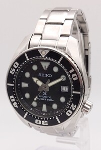 【K828-2】 美品 SEIKO プロスペックス ダイバースキューバ 200m SBDC031 6R15-00G0 AUTOMATIC デイト メンズ 腕時計 純正ベルト 稼動品