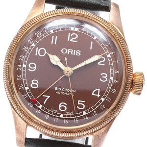 オリス ORIS 01 754 7741 3166 ビッククラウン ポインターデイト 自動巻き メンズ 良品 箱・保証書付き_839533