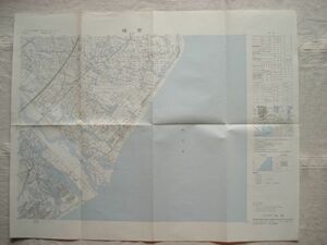 【地図】 住吉 1：25,000 昭和47年発行/ 静岡 榛原郡 吉田町 焼津市 東海道新幹線 大井川港 駿河湾 航空自衛隊静浜基地 中部 国土地理院