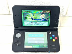 D232★ Newニンテンドー3DS ブラック 本体のみ 任天堂 通電OK 動作未確認 【ジャンク】