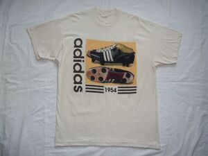 ☆美品・未着用☆ 90s アイルランド製 adidas アディダス Weltmeister NS & Predator Touch サッカー スパイク Tシャツ sizeXL ☆USA古着