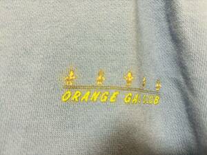 お宝レア　オレンジギャル　ポロシャツ　水色　サイズM オールドサーフ　レトロ