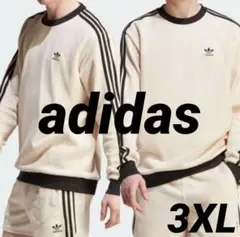 希少3XL アディカラー クラシックス ワッフル クルーネック adidas