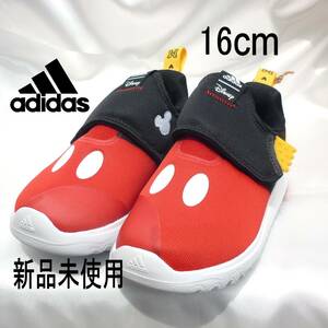 新品16cm★adidas × Disney Suru365 ミッキー スリッポンアディダスキッズ男の子 女の子も/HP9004