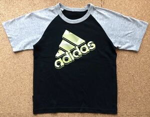 アディダス キッズ クライマライト コットン ラグラン Tシャツ　　ビッグロゴ デカロゴ adidas CLIMALITE COTTON 柳5768