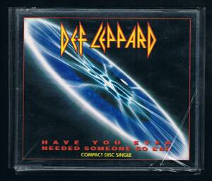 MAXI-SINGLE CD：DEF LEPPARD／HAVE YOU EVER HEEDED SOMEONE SO BAD