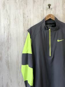 V180☆【ゴルフウェア STORM-FIT ハーフジップジャケット】NIKE GOLF ナイキ ゴルフ グレー XL