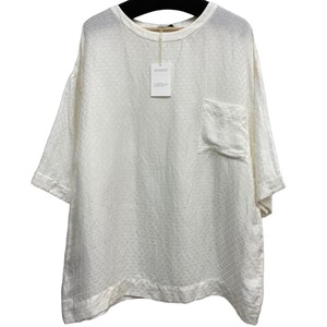 ARTS＆SCIENCE 22SS Woven pocket T-shirt総柄シルク混オーバーサイズブラウス 8069000103861