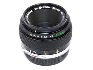 【中古】オリンパス　OM50/3.5マクロ