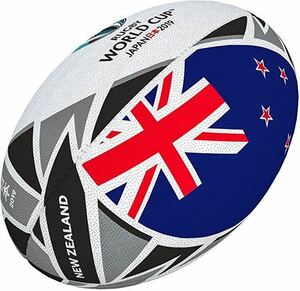ラグビーワールドカップ　2019 フラッグボール　レプリカ　ニュージーランド　オールブラックス　5号球 完売商品 ラグビーワールドカップ