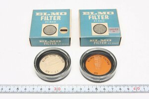 ※ 【美品】 37.5mm ２個 ELMO エルモ CINE FILTER シネフィルター UV x1.1 single-8 85 箱付 色調補正 紫外線カット c0073