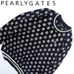 Pearly Gates パーリーゲイツ　モノグラム柄　ニット　セーター　ゴルフ