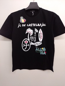 Tシャツ 50％OFF カステルバジャック 半袖 ロゴ入り(48)L 新品