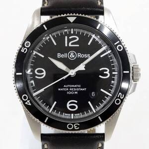 Bell＆Ross ベル＆ロス BR V2-92 BLACK STEEL メンズ オートマ 中古美品