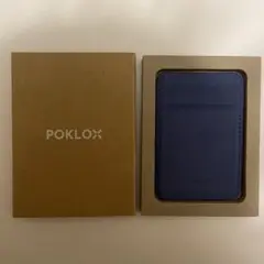 ✔︎Poklox MagSafeウォレットスタンドiPhoneサファイアブルー 青