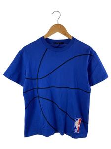 LOUIS VUITTON◆21SS/NBA/エンブロイダリーディテールTシャツ/S/コットン/BLU/RM211M/バスケットボール