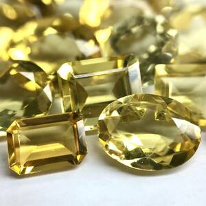 (天然イエローベリルおまとめ36.5ct)u ルース 裸石 宝石 ジュエリー jewelry イエローベリル beryl i