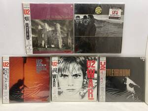 U2 LPレコード 5枚 まとめ/洋楽ロック／WAR／Rattle And Hum／The Joshua Tree／ブラッド・レッド・スカイ／The Unforgettable Fire