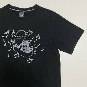 NumberNine ハート涙 音符 Tシャツ ブラック 黒 2サイズ ナンバーナイン 半袖 カットソー Tee 本人期 VINTAGE archive 4050489