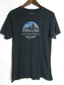 Patagonia　パタゴニア USA製　メンズ フィッツロイ スコープ オーガニック Tシャツ 39144　Sサイズ　ブラック