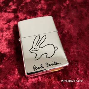 美品 Paul Smith ポールスミス 兎ロゴ ウサギ柄 ZIPPO 喫煙具 ジッポー ジッポライター 