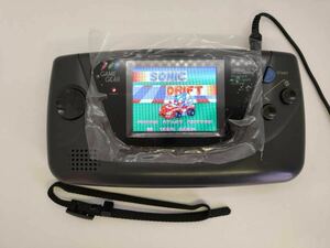 メンテ完了 SEGAゲームギア　明るさ調整機能付きLCD MOD取付+コンデンサフル交換+新品ガラススクリーン+新品イヤフォンジャック