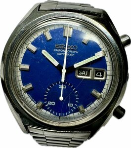 1円～ 希少 SEIKO セイコー クロノグラフ 6139-8030 ブルーダイヤル メンズ 自動巻き デイデイト アンティーク 時計