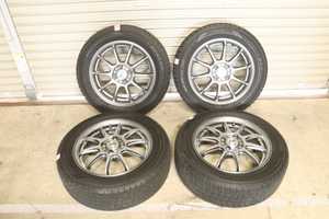 DUNLOP DSX-2 ダンロップ スタットレスタイヤ 175/65R15 84Q 15インチ 4本セット 冬タイヤ カー用品 車用品 中古_ZIM_B0917-I001