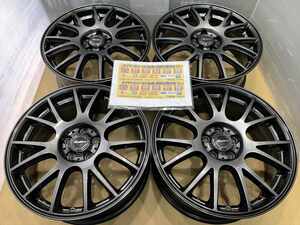 DUNLOP　Mistiere　メッシュぽい　アルミホイール　17　7j　+50　ガンメタ　系　5穴　100