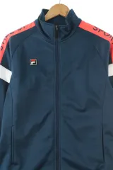 【雷市場（ポンジャン）商品韓国直送】 （ M ） FILA(フィラ) ジップアップジャージ トラックトップス ネイビー オールドスクール ベーシックフィット- 107DC