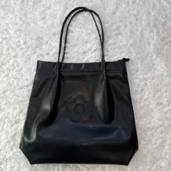 極美品 MARY QUANT デイジーパッチソフト トート ブラック