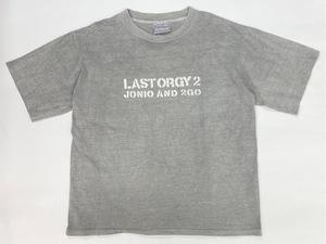 Last Orgy 2 1994年製 ステンシル フォント 後染め Tシャツ Gray L ラストオージー2 UnitedSports グレー T-shirt