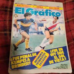 洋雑誌　エル・グラフィコ　アルゼンチン　サッカー　マラドーナ　ボカ　リーベル　El Grfico 11/1981 