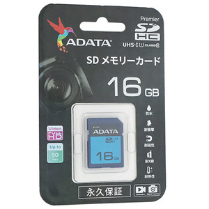 【ゆうパケット対応】ADATA SDHCメモリーカード ASDH16GUICL10RD 16GB [管理:1000025622]