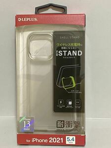 iPhone 13 mini スタンド付耐衝撃ハイブリッドケース a 「SHELL STAND」フロストホワイト LP-DS21SHSWH MSソリューションズ アイフォーン