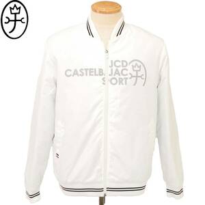 ★CASTELBAJAC★SALE スタジャン風ブルゾン【白LL】秋冬モデル 7232412103 カステルバジャック