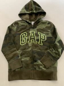 ■ＧＡＰ■新品■ロゴパーカー■１３０■迷彩■ギャップ■正規店■ジップアップ■人気のタイプ21●1-1