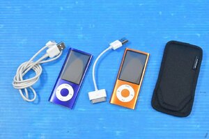 Apple iPod nano 第5世代 Model A1320 No:2317 パープル＆オレンジ MC064J/MC072J/16GB アップル 長期滞留品 現状品