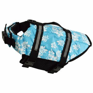 犬用 ライフジャケット [ S ブルー ] ペット 救命胴衣 ベスト式 フローティングベスト 浮き 犬服 お風呂 水浴び プール