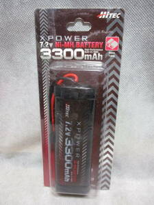 未使用未開封品 HiTEC XP3300-ND-B XPOWER Ni-MH 7.2V 3300mAh T型 ディーンズコネクター