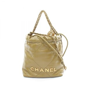 シャネル シャネル22 ブランドオフ CHANEL レザー ショルダーバッグ カーフ 中古 レディース