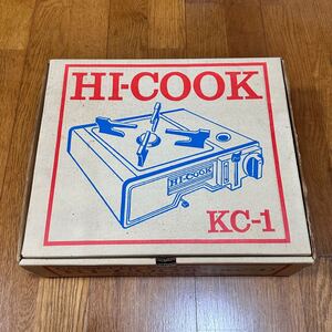 希少 未使用 HI-COOK カセットコンロ ハイクック KC-1A 国際什器株式会社 卓上コンロ 昭和レトロ キャンプ アウトドア