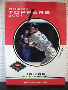 MLB Card イチロー ICHIRO ベースボールカード CHART TOPPERS 2001 ICHIRO SEATTLE MARINERS BATTING AVERAGE 416