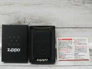 Zippo ジッポー 革巻き ブラック レザー 2015年製 付属品は画像の物が全てです