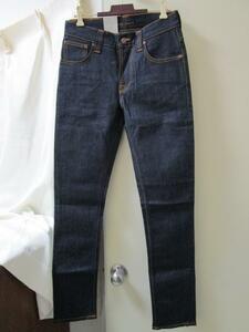 未使用タグ付き ヌーディージーンズ Nudie Jeans GRIM TIM W28 L32 ボタンフライ