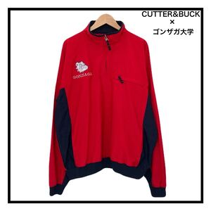 超希少　CUTTER&BUCK　ゴンザガ大学　ブルゾン　ジャケット　ハーフジップ