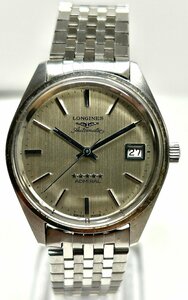 1円～ LONGINES ロンジン アドミラル 5スター シルバーダイヤル 稼動品 メンズ 自動巻き デイト アンティーク 時計