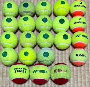 【送料無料】テニス ボール 硬式 ステージ3 22球 練習 サーブ ヨネックス YONEX グリーン オレンジ ジュニア 野球 トスバッティング 子供