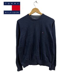 USA古着卸 洗濯済 TOMMYHILFIGER コットンセーター トミーヒルフィガー コットンニット sweater ワンポイント アメリカ古着 plywood2526