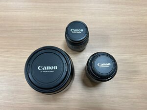 【SPM3292】Canon キャノン レンズ 3点セット ZOOM LENS EF 28-70mm/18‐55mm 55－200mm 動作未確認 望遠 ズームレンズ レンズフード付き